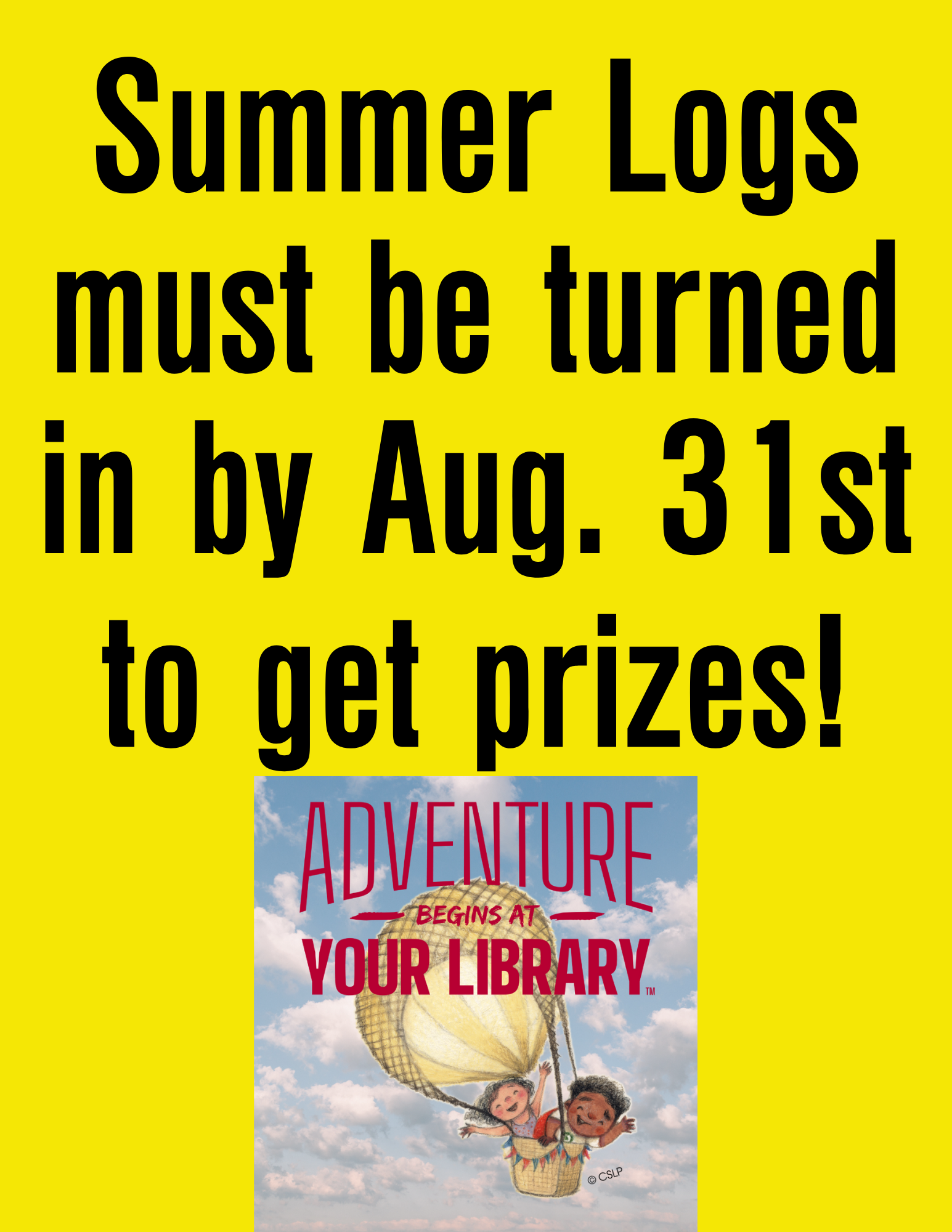 _Summer Log Prizes 2024 (1) Summer Logs must be turned in by Aug. 31st to get prizes!