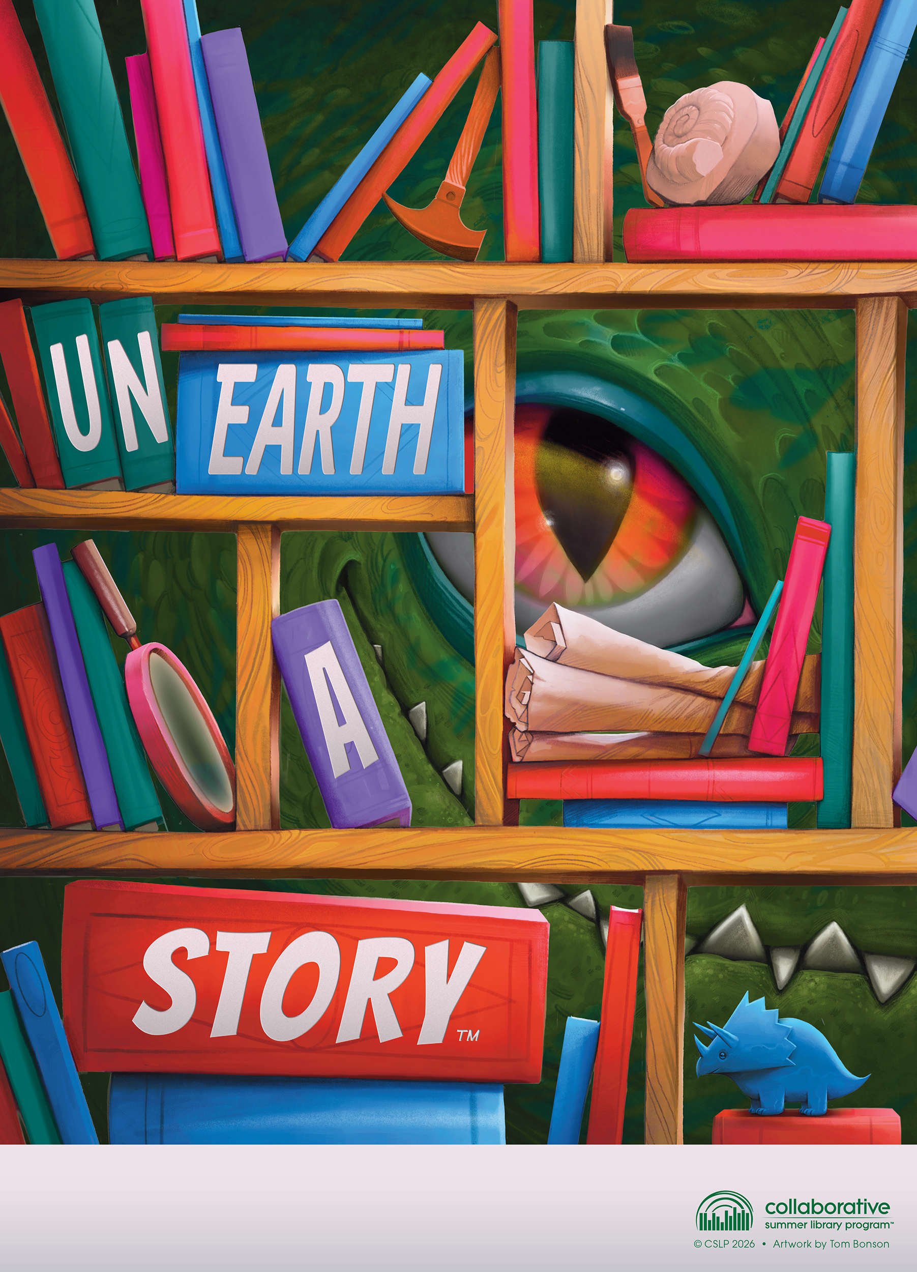 Adventure Begins At Your Library. Clip art images of kids in a hot air balloon